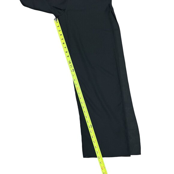 Onyx Nite by Wendy Chaitin Black Sparkle Pantsuit Size 8 One Piece Semi Formal M - Picture 12 of 17